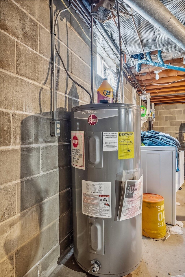 320 N 3rd St, Coshocton, OH 43812 - utility room featuring electric water heater