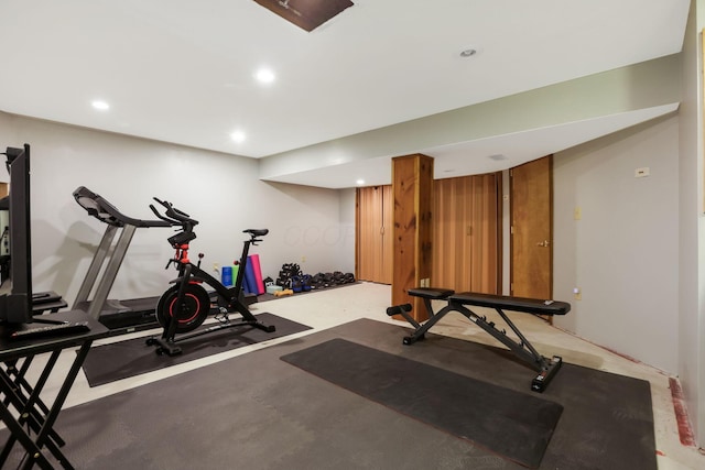 1790 Jupiter Ave, Hilliard, OH 43026 - exercise area featuring recessed lighting