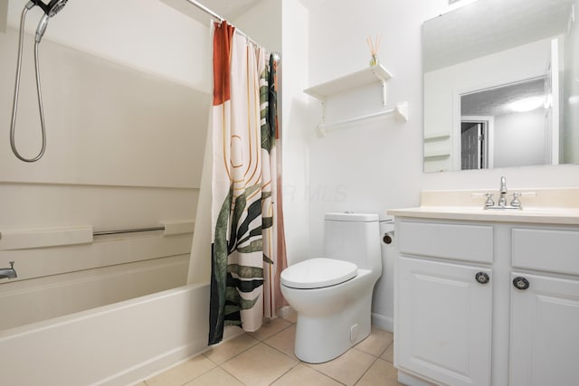 5373 Cypress Chase, Columbus, OH 43228 - full bathroom with tile patterned floors, vanity, shower / tub combo, and toilet
