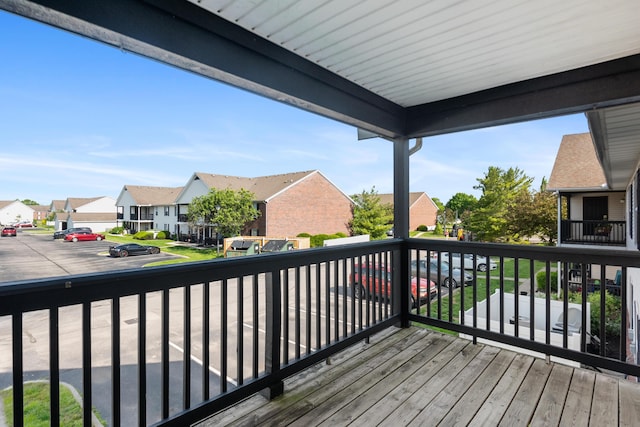 5373 Cypress Chase, Columbus, OH 43228 - wooden terrace featuring a residential view