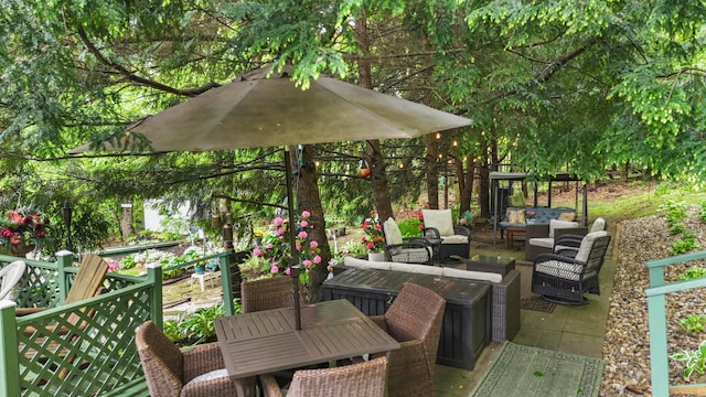 1235 Canteberry Ln, Mansfield, OH 44906 - view of patio / terrace with outdoor lounge area and outdoor dining area