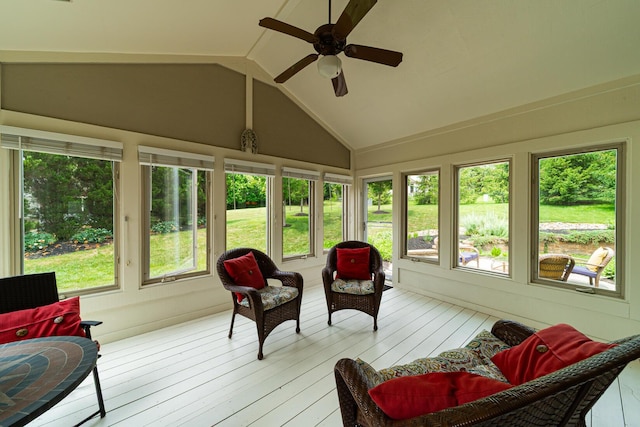 390 Engelwood Ct, Powell, OH 43065 - sunroom / solarium with hardwood / wood-style flooring and lofted ceiling