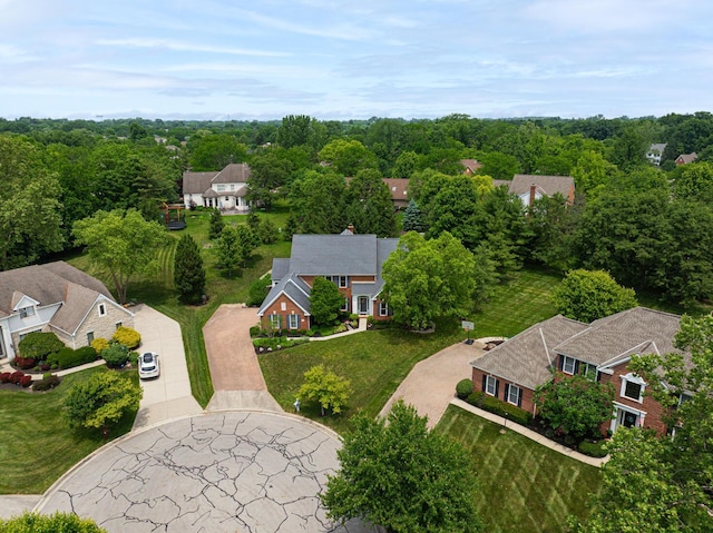 390 Engelwood Ct, Powell, OH 43065 - aerial perspective of suburban area