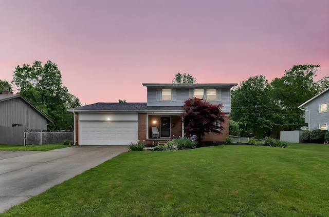 1200 Chanteloup Dr, Marion, OH 43302 - traditional home featuring brick siding, an attached garage, driveway, and a porch