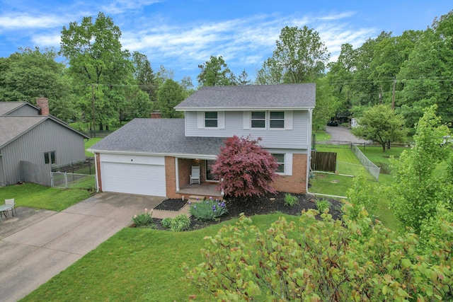 1200 Chanteloup Dr, Marion, OH 43302 - traditional home featuring brick siding, an attached garage, concrete driveway, and a porch