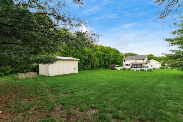1861 Ginder Rd NW, Lancaster, OH 43130 - view of grassy yard featuring an outbuilding