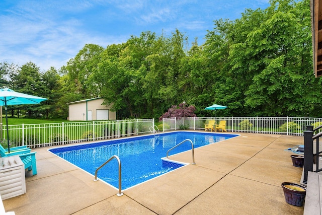 1861 Ginder Rd NW, Lancaster, OH 43130 - view of pool with a patio area and view of scattered trees