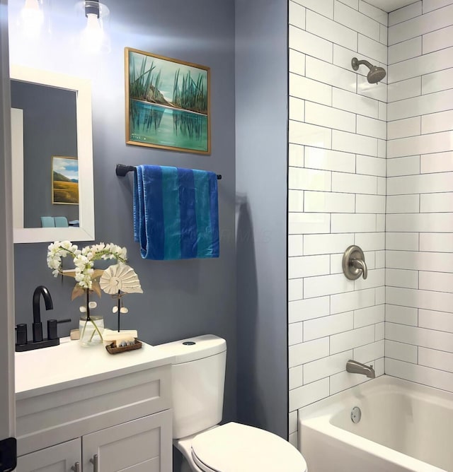 13212 Maple Rd NE, Thornville, OH 43076 - bathroom with toilet, shower / bath combination, and vanity