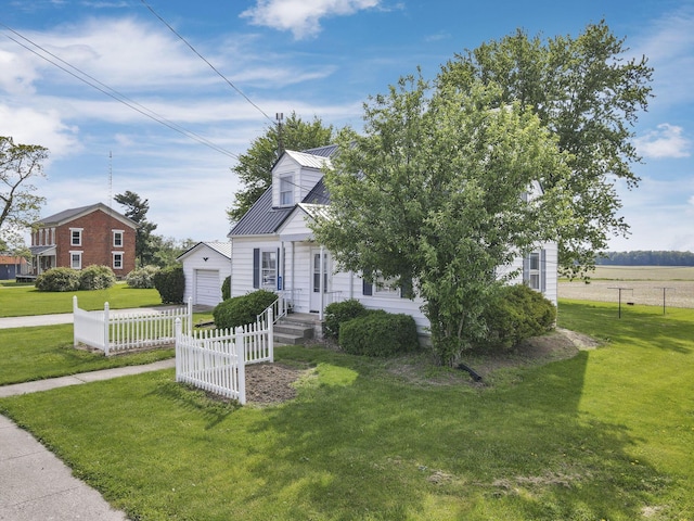 6880 Sandusky Ave, Chatfield, OH 44825 - view of front facade featuring metal roof and an outdoor structure