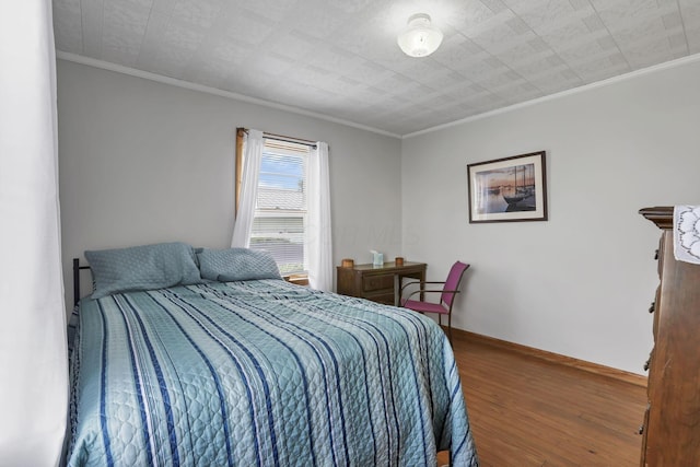 6880 Sandusky Ave, Chatfield, OH 44825 - bedroom featuring crown molding and wood finished floors