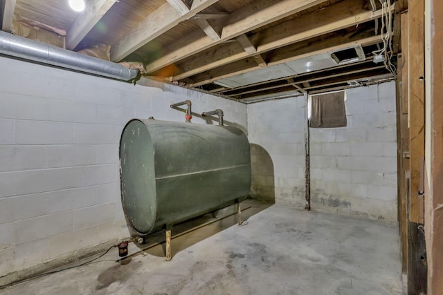 6880 Sandusky Ave, Chatfield, OH 44825 - unfinished below grade area with heating fuel