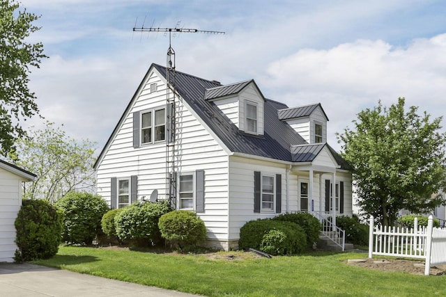 6880 Sandusky Ave, Chatfield, OH 44825 - cape cod house featuring metal roof and a standing seam roof