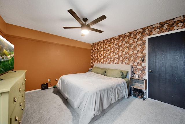 7914 Verandah Ct Unit 61, Powell, OH 43065 - bedroom with carpet flooring, ceiling fan, and baseboards