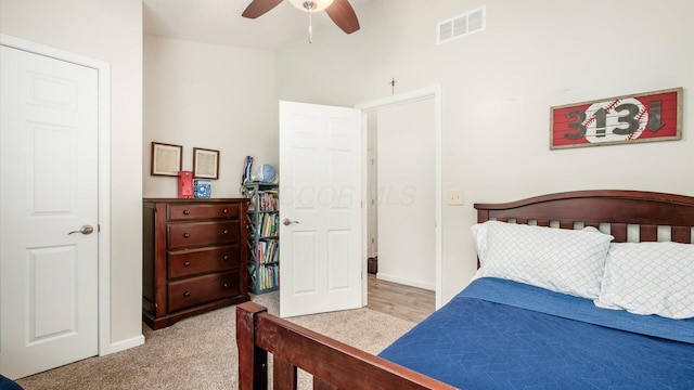 2145 Welsh Hills Rd NE, Granville, OH 43023 - carpeted bedroom with baseboards and ceiling fan