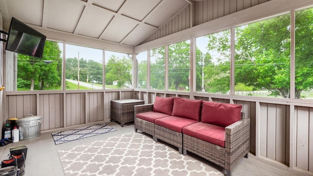 2145 Welsh Hills Rd NE, Granville, OH 43023 - sunroom / solarium featuring outdoor lounge area and lofted ceiling