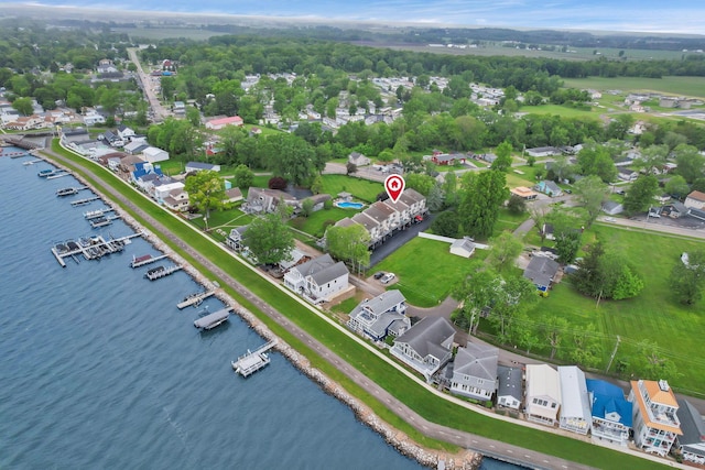 4945 Walnut Rd Unit 6, Buckeye Lake, OH 43008 - aerial view of residential area featuring a large body of water