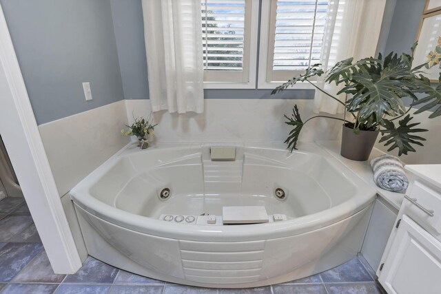 4945 Walnut Rd Unit 6, Buckeye Lake, OH 43008 - full bath with a whirlpool tub and tile patterned flooring