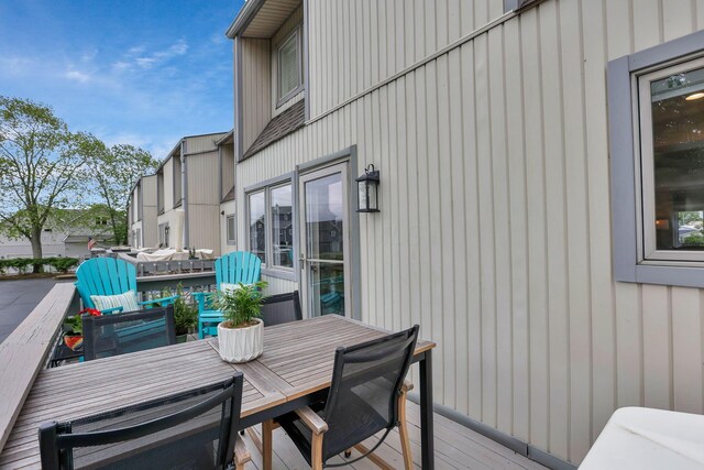 4945 Walnut Rd Unit 6, Buckeye Lake, OH 43008 - wooden terrace with outdoor dining area