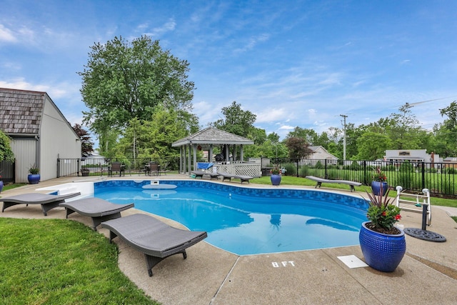 4945 Walnut Rd Unit 6, Buckeye Lake, OH 43008 - view of pool with a gazebo