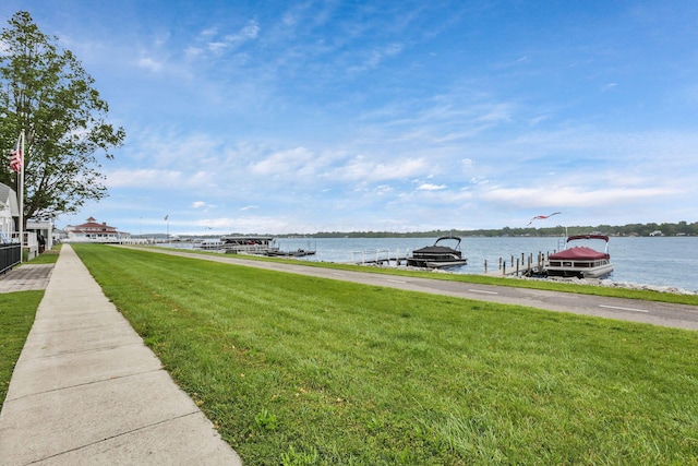 4945 Walnut Rd Unit 6, Buckeye Lake, OH 43008 - water view with a boat dock