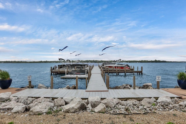 4945 Walnut Rd Unit 6, Buckeye Lake, OH 43008 - dock area featuring a water view