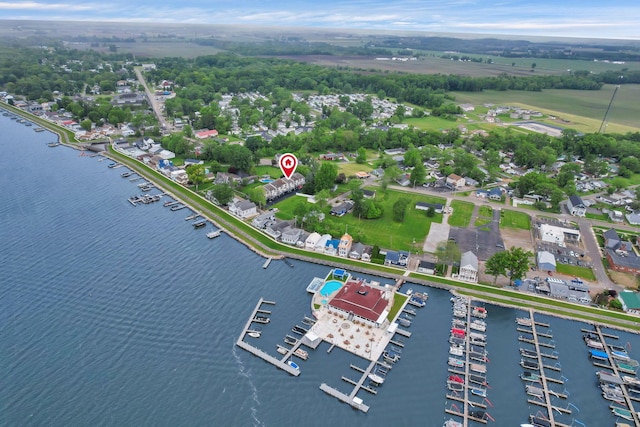 4945 Walnut Rd Unit 6, Buckeye Lake, OH 43008 - bird's eye view of a nearby body of water and numerous boat docks