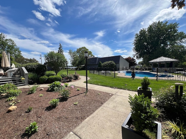 4945 Walnut Rd Unit 6, Buckeye Lake, OH 43008 - view of yard with a gazebo
