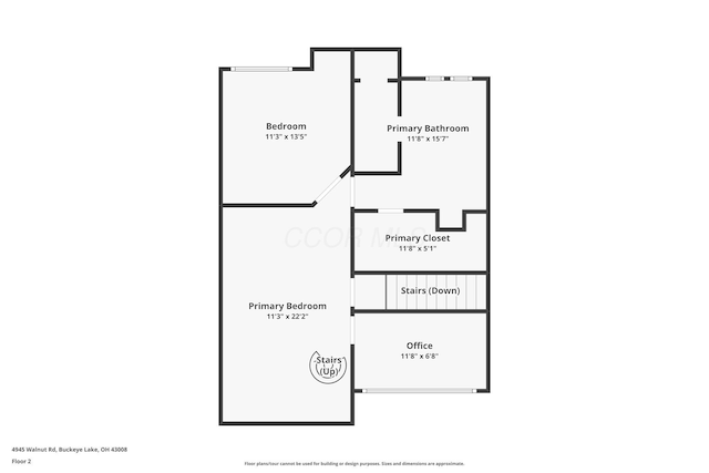 4945 Walnut Rd Unit 6, Buckeye Lake, OH 43008 - property floor plan