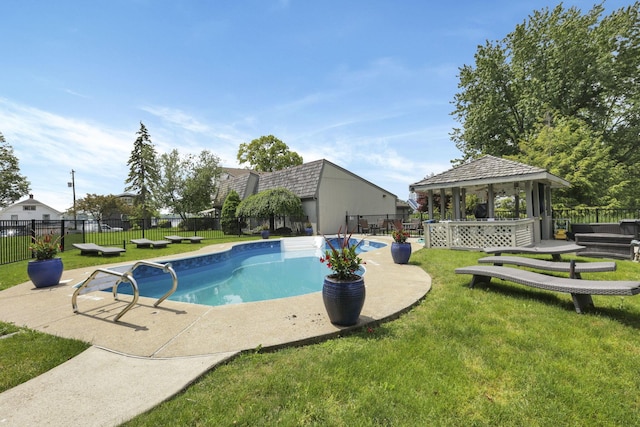 4945 Walnut Rd Unit 6, Buckeye Lake, OH 43008 - view of swimming pool with a gazebo and a patio area