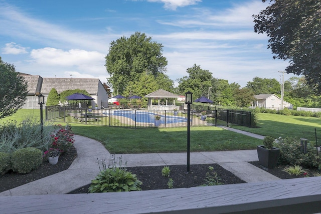 4945 Walnut Rd Unit 6, Buckeye Lake, OH 43008 - view of community with a gazebo and a pool