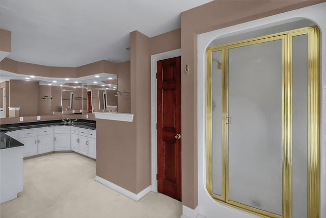 736 Eton St, Marion, OH 43302 - full bath with a shower stall, vanity, and baseboards