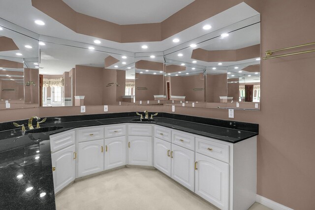 736 Eton St, Marion, OH 43302 - full bathroom with double vanity and recessed lighting