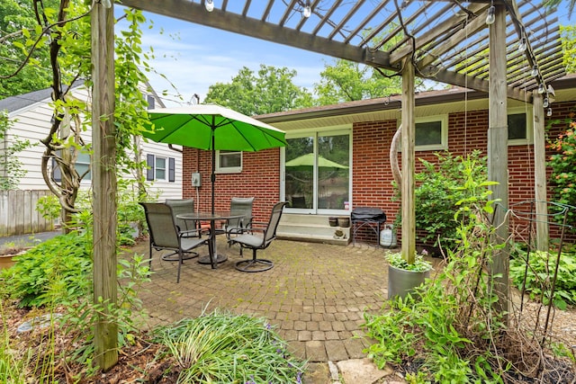 2629 Woodley Rd, Columbus, OH 43231 - view of patio / terrace with a pergola and entry steps