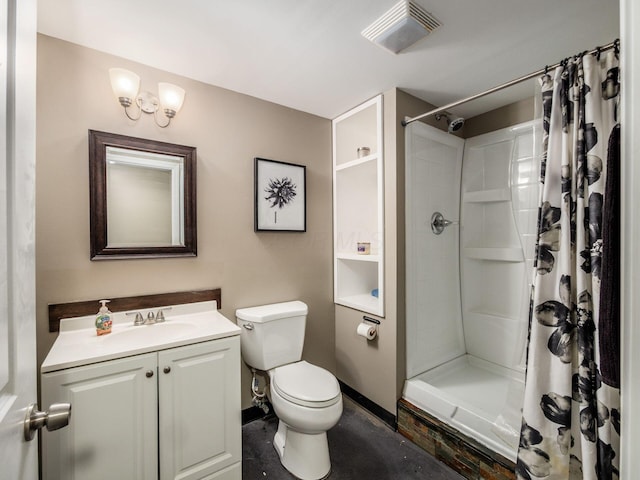 9148 Mccord Rd, Orient, OH 43146 - full bathroom with toilet, vanity, and a shower with shower curtain