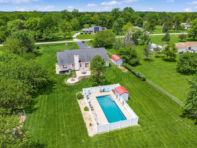 9148 Mccord Rd, Orient, OH 43146 - view from above of property featuring a pool area
