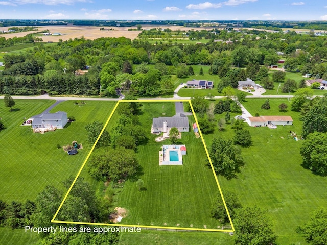 9148 Mccord Rd, Orient, OH 43146 - overview of rural landscape with property boundaries highlighted and a tree filled landscape