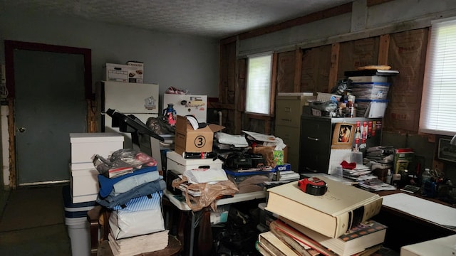 14780 Bellepoint Rd, Ostrander, OH 43061 - misc room with a textured ceiling
