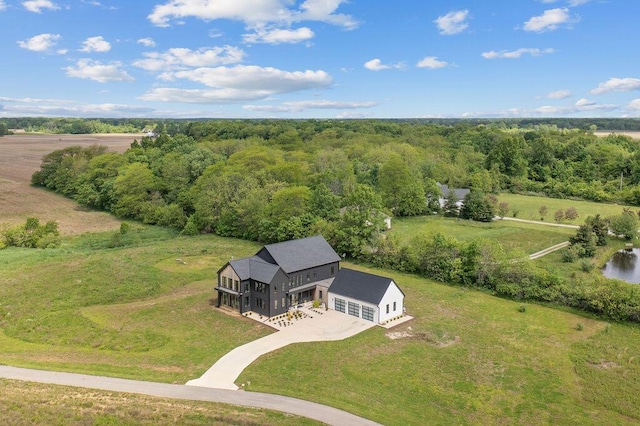 3318 S County Line Rd, Johnstown, OH 43031 - aerial view of property and surrounding area with a forest