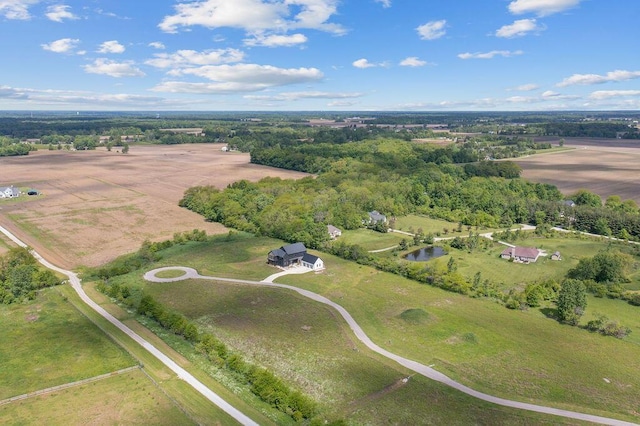 3318 S County Line Rd, Johnstown, OH 43031 - aerial view of property's location featuring rural landscape