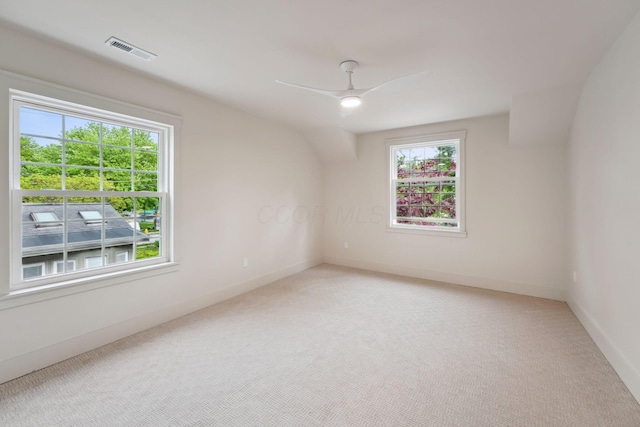 1884 W Lane Ave, Columbus, OH 43221 - spare room with light colored carpet, a ceiling fan, and baseboards