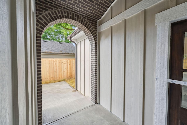 1884 W Lane Ave, Columbus, OH 43221 - view of exterior entry featuring board and batten siding