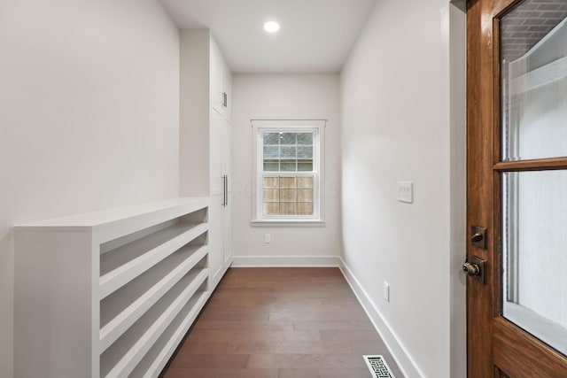 1884 W Lane Ave, Columbus, OH 43221 - hallway featuring wood finished floors, baseboards, and recessed lighting