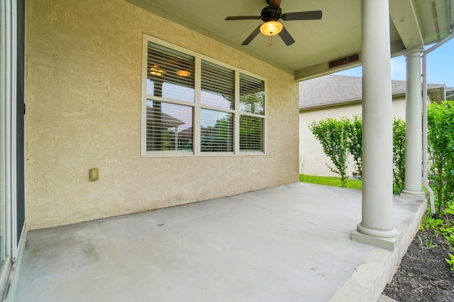 4993 Denbigh Ct, Columbus, OH 43220 - view of patio with a ceiling fan