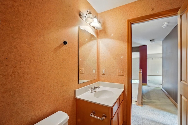 790 Salinger Dr, Lithopolis, OH 43136 - half bathroom with vanity and toilet
