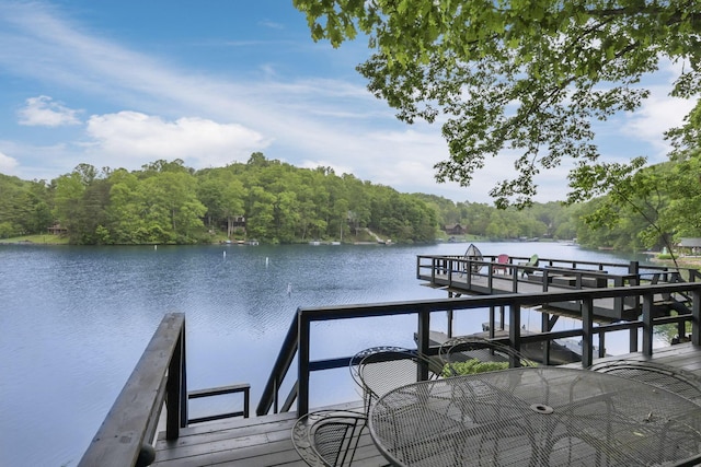 510 Natchez Ln, Sugar Grove, OH 43155 - dock with a water view and a view of trees