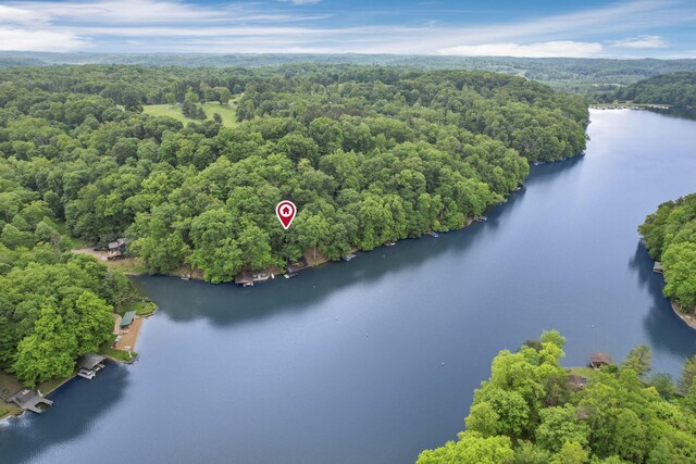 510 Natchez Ln, Sugar Grove, OH 43155 - aerial view of a heavily wooded area and a large body of water