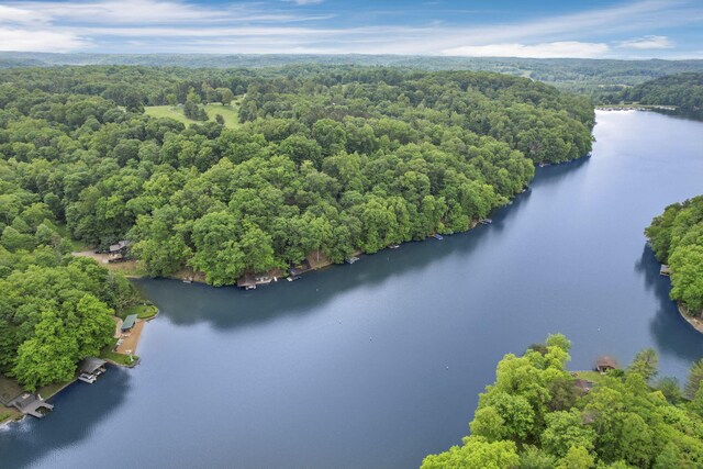 510 Natchez Ln, Sugar Grove, OH 43155 - aerial view of a nearby body of water and a heavily wooded area