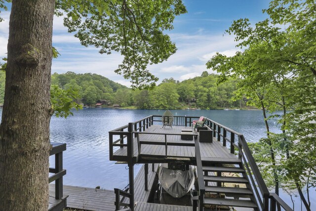 510 Natchez Ln, Sugar Grove, OH 43155 - dock area featuring a water view and a view of trees