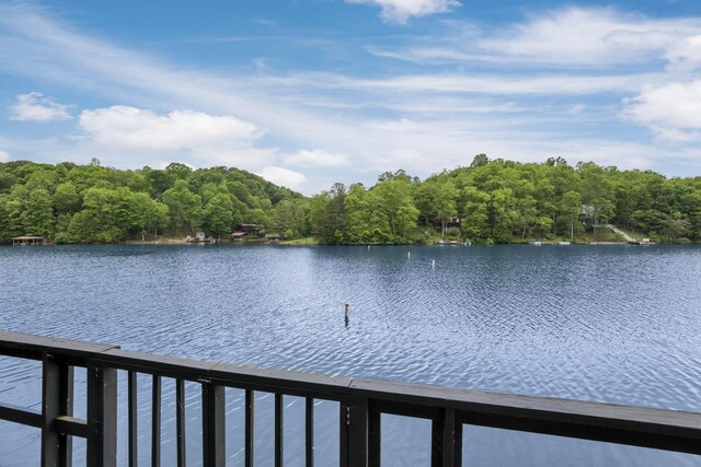 510 Natchez Ln, Sugar Grove, OH 43155 - water view with a heavily wooded area