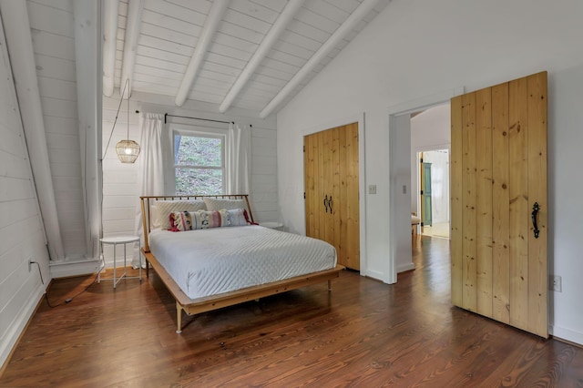 510 Natchez Ln, Sugar Grove, OH 43155 - bedroom featuring wood finished floors, wood ceiling, and baseboards